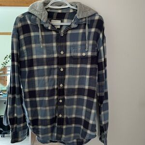 American Eagle Men’s Plaid Hoodie